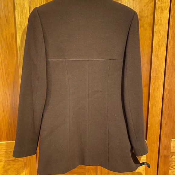 Tailored Wool Brown Blazer - Picture 4 of 7
